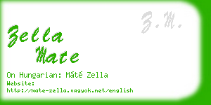 zella mate business card